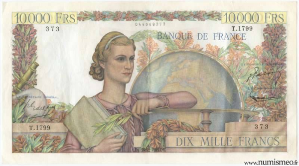 10000 Francs Genie Français