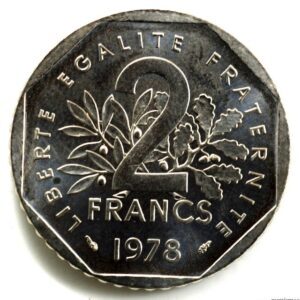 V République 2 Francs Essai 1978 Nickel