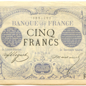 5 Francs noir 25.7.1873