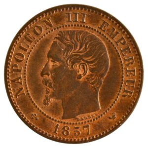 Napoleon III 2 centimes 1857 Lille