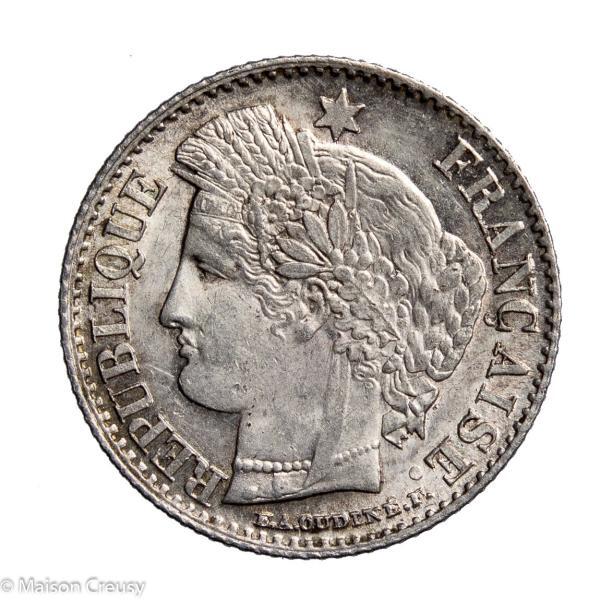 Second Republic AR 20 centimes 1851 Paris