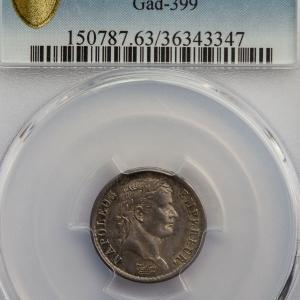 Napoléon I demi franc 1814 Paris PCGS MS63