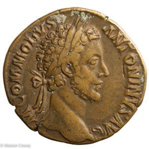 Commode Sesterce frappé à Rome en 181