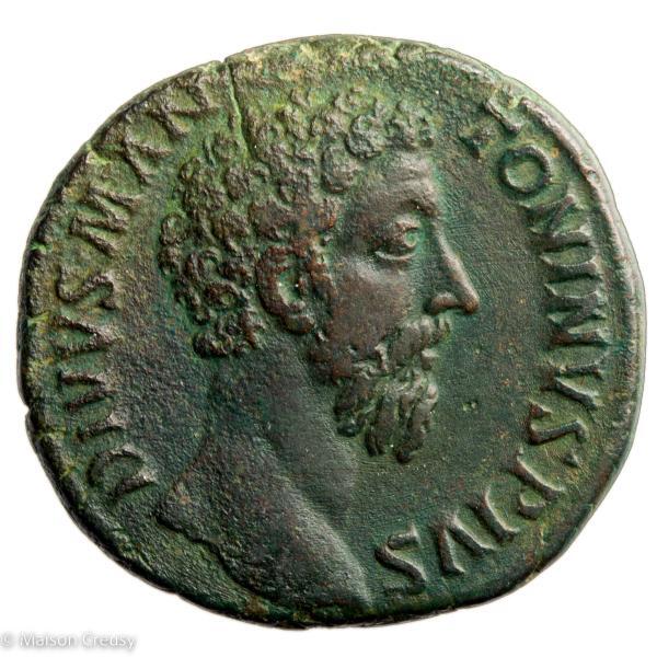 Divus Marcus Aurelius Sesterce frappé sous Commode