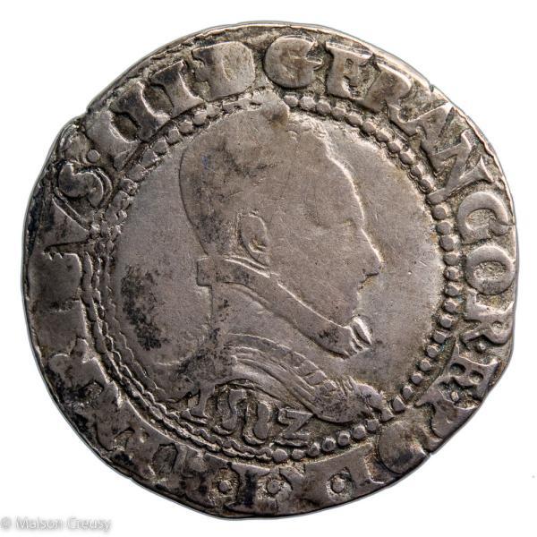 Henri III Franc au col plat 1582 Bayonne