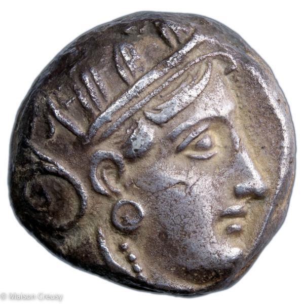 Athenes tetradrachme frappé vers 353-294 avant JC