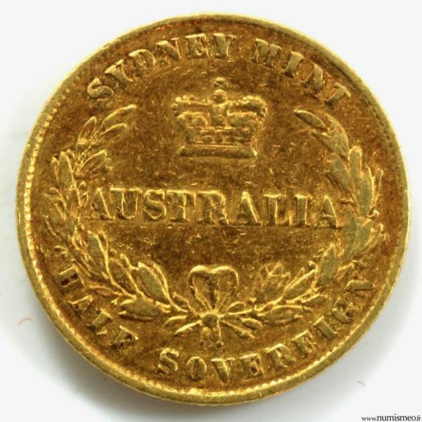 Australie demi Souverain 1859