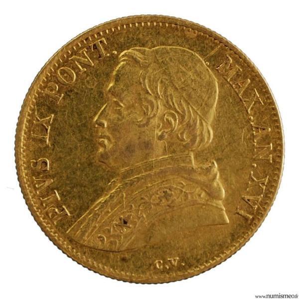 Vatican 1 scudo 1861