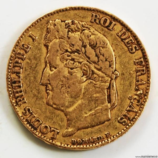 Louis Philippe 20 francs 1842 Lille