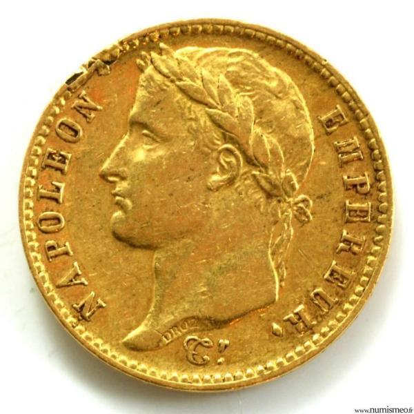 Napoleon I 20 Francs 1814 Paris