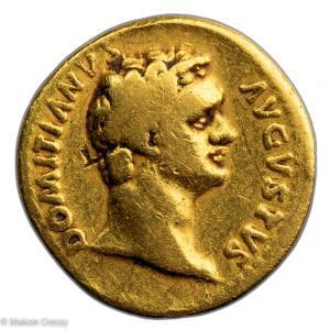 Domitien aureus revers GERMANICUS