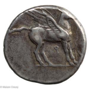 Corinth AR stater with dolphin