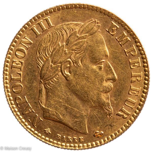 Napoleon III 10 francs or 1863 Paris