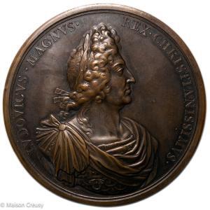 Louis XIV médaille 1687 Versailles